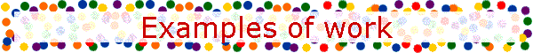 Examples of work